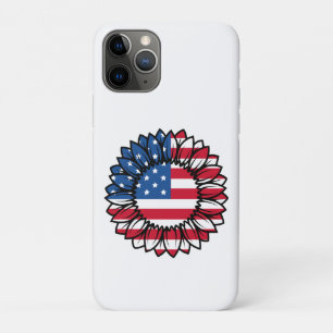 American Flag Sunflower-32222 iPhone 11 Pro Case