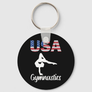 American Flag Super Bike Moto Gp Independence Day  Keychain