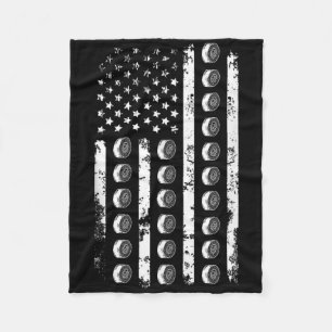 American Flag Sushi Food Usa Patriotism Patriot Ve Fleece Blanket