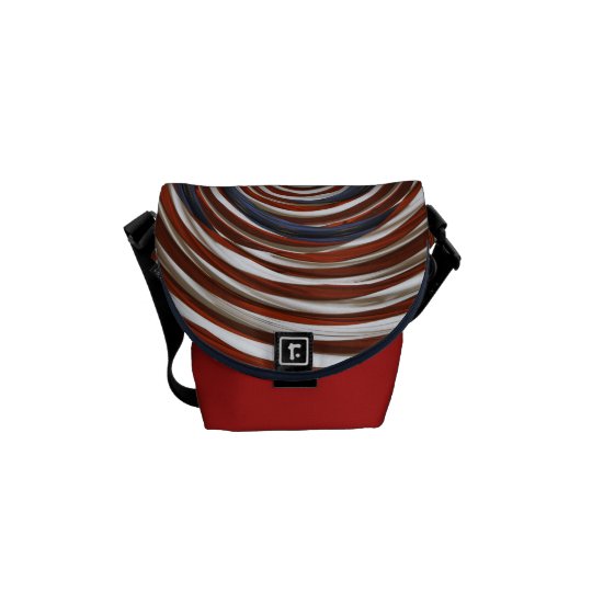 American Flag Swirl Messenger Bag
