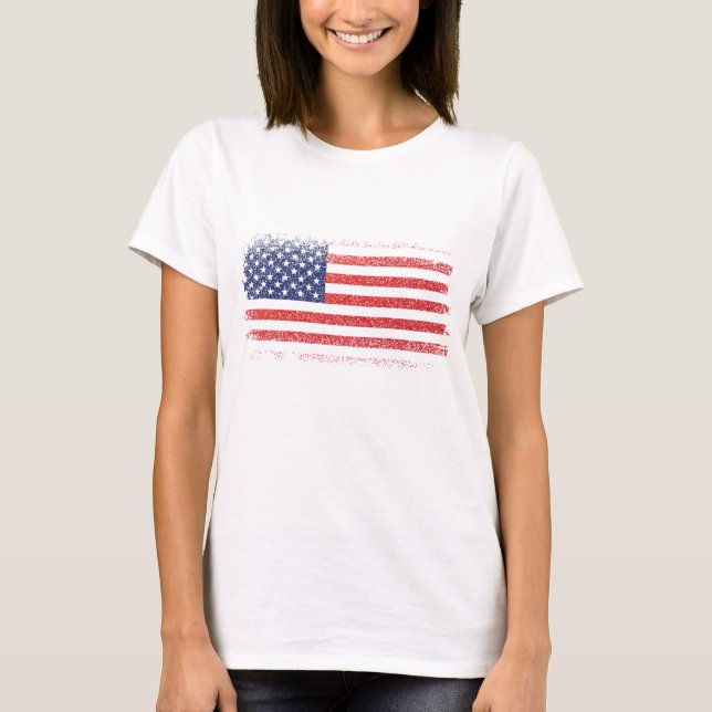 American flag T-shirt for women (Front)