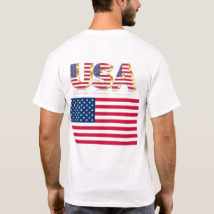 American Flag T-Shirt USA - Patriotic