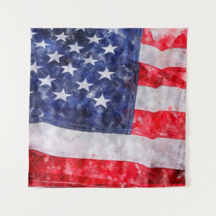 American flag tapestry