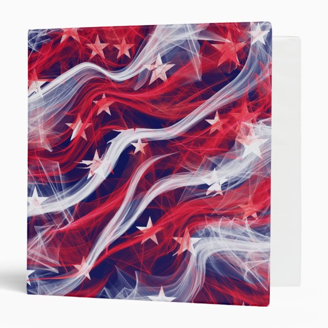 American flag three ring binder (Front/Inside)