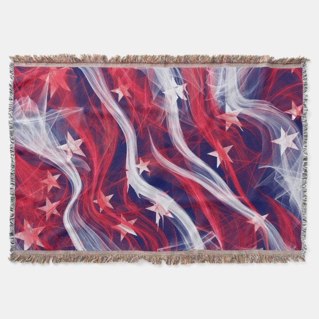 American flag Throw Blanket (Front)