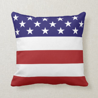 American Flag Throw Pillow