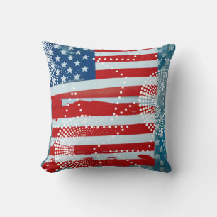 American Flag Throw Pillow