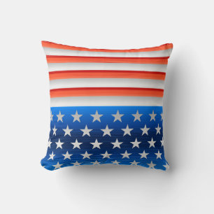American Flag Throw Pillow