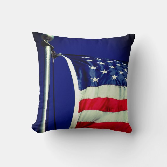 American Flag Throw Pillow (Front)