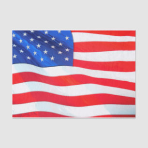 American Flag Tissue Paper
