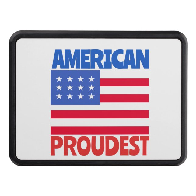 American Flag  Trailer Hitch Cover (Front)