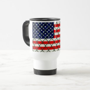 American Flag Travel  Mug