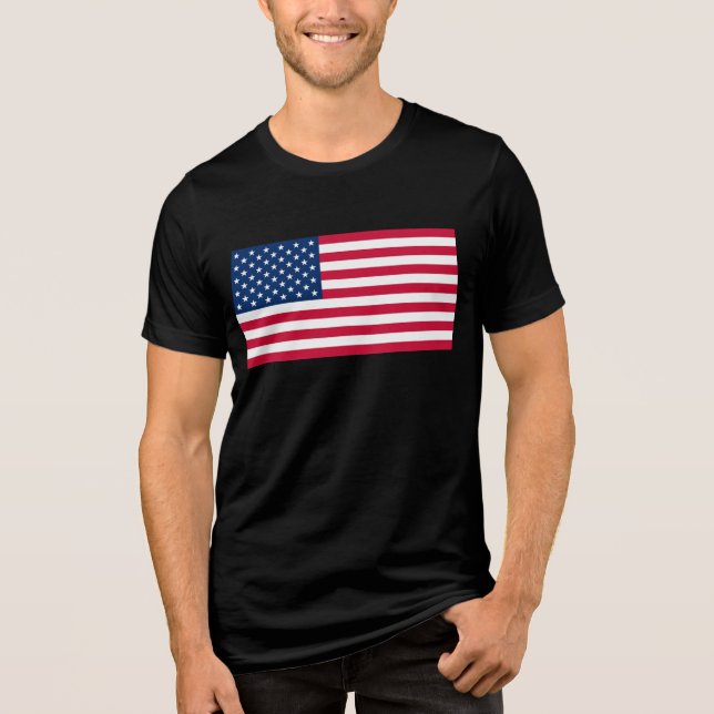 American Flag Tri-Blend Shirt (Front)