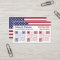 American Flag Triple QR Code Business Card