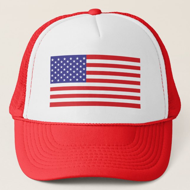 American Flag Trucker Hat (Front)