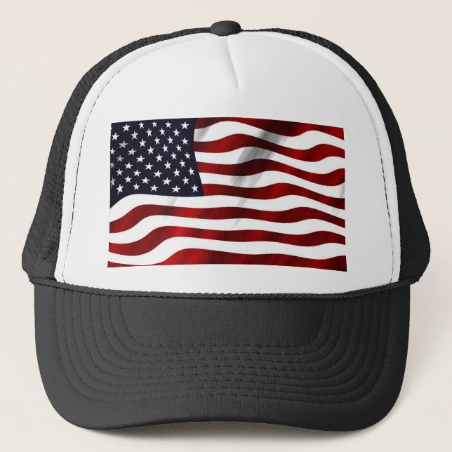 American Flag Trucker Hat (Front)