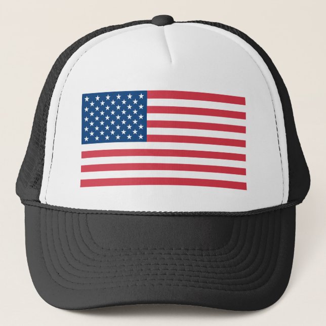 American Flag Trucker Hat (Front)