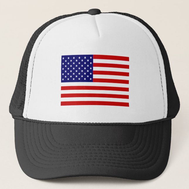 American Flag Trucker Hat (Front)