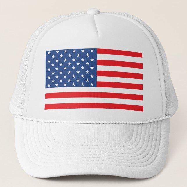 American Flag Trucker Hat (Front)