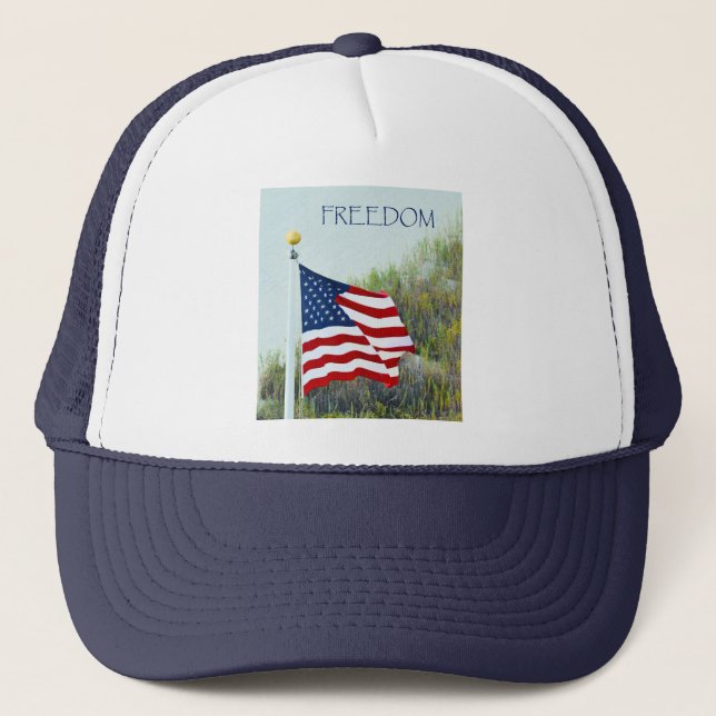 American Flag Trucker Hat (Front)
