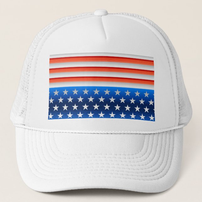 American Flag Trucker Hat (Front)