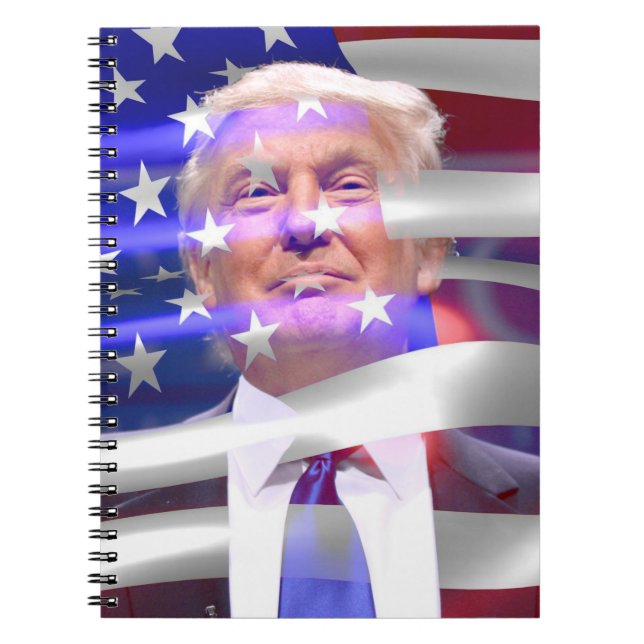 american flag trump 2020 notebook (Front)
