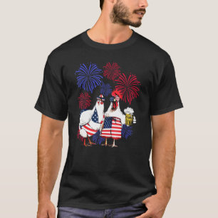 American Flag Turkey Independence Day 4th Of July T-Shirt