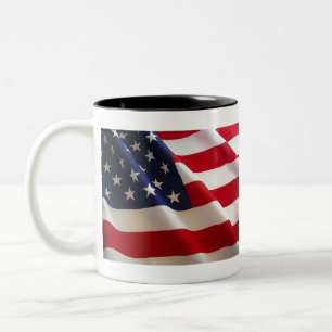 American-flag Two-Tone Coffee Mug