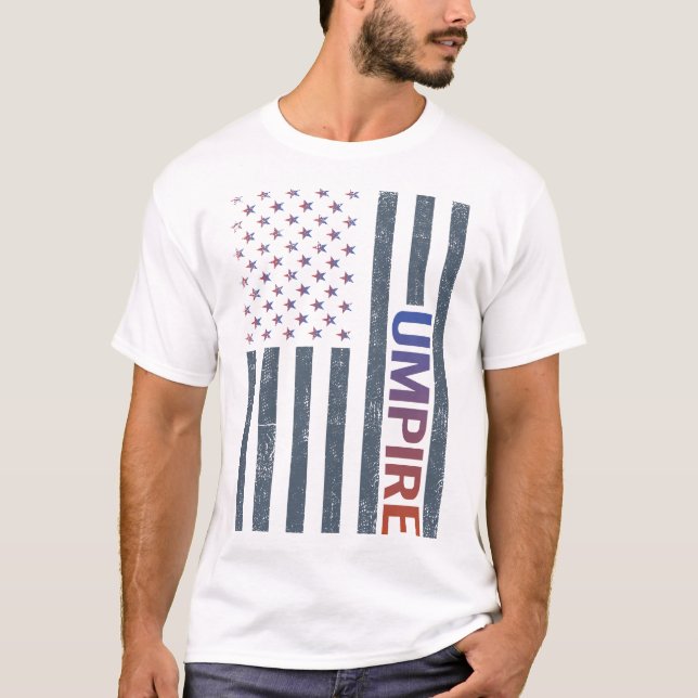 American Flag - Umpire T-Shirt (Front)