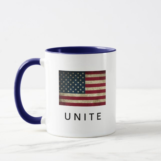 American Flag Unite Coffee Mug (Left)