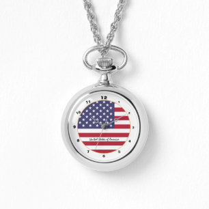American Flag & United States fashion USA /design Watch