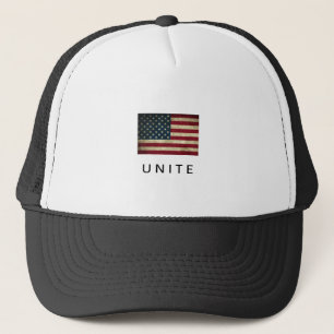 American Flag Unity Message Hat 
