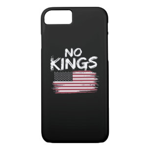 American Flag Upside Down Distress No Kings Long F Case-Mate iPhone Case