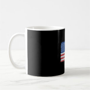 American Flag US 4th Of July Pickleball Funny  Coffee Mug
