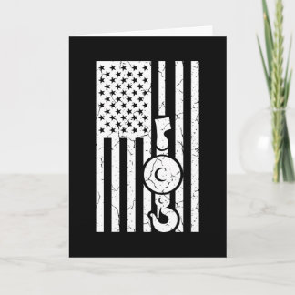 AMERICAN FLAG US FLAG Crane Operator Towing Truck Card