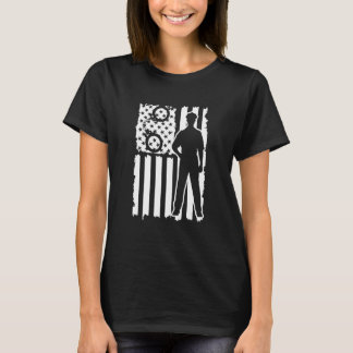 American Flag US Police Officer Cops Policeman T-Shirt