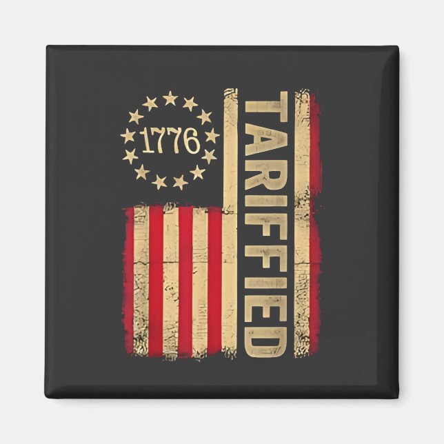 American Flag USA 1776 American Tarrifs Magnet (Front)