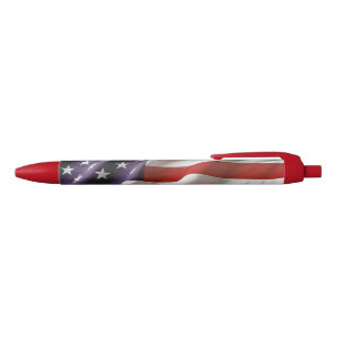 American Flag - USA Black Ink Pen