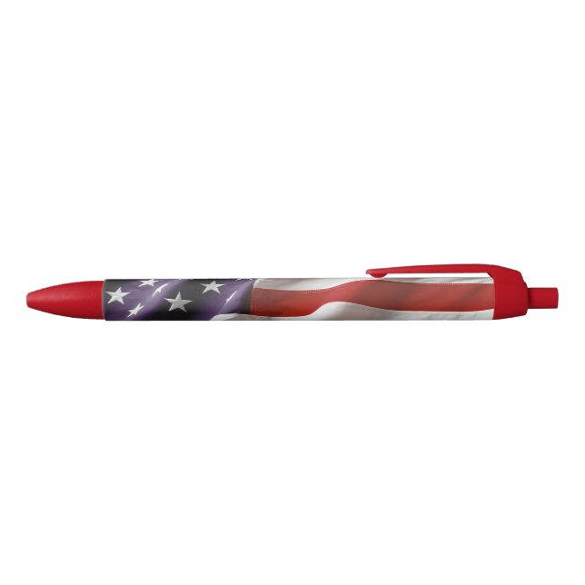 American Flag - USA Black Ink Pen (Top)