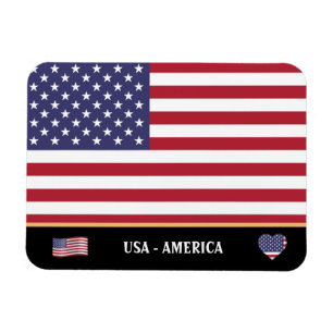 American Flag & USA country travel /United States Magnet