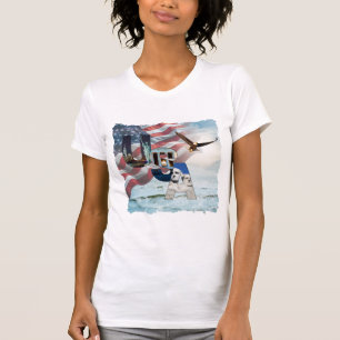 American Flag USA Historical Landmark Women's T-Shirt