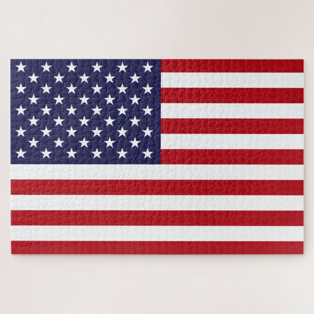American Flag USA Jigsaw Puzzle (Horizontal)