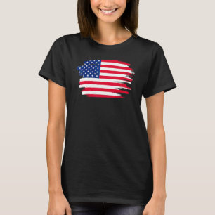 American Flag Usa Patriotic For Us Men Women Kids  T-Shirt