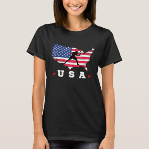 American Flag Usa Patriotic Sports American Flag B T-Shirt