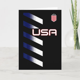 American Flag Usa Soccer Stars And Stripes Patch Card