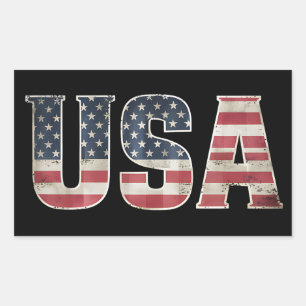 American Flag USA United States US 4th of July Sticker