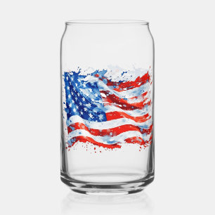 American Flag USA Watercolor 4 juillet
