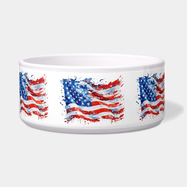 American Flag USA Watercolor 4th of July (Front)
