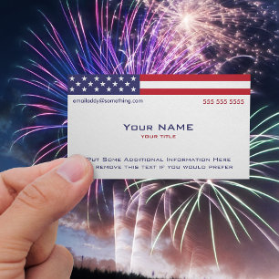American Flag version 2 Business Card
