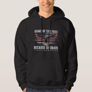 American Flag Veteran For Men Women Kids Home Of T Hoodie